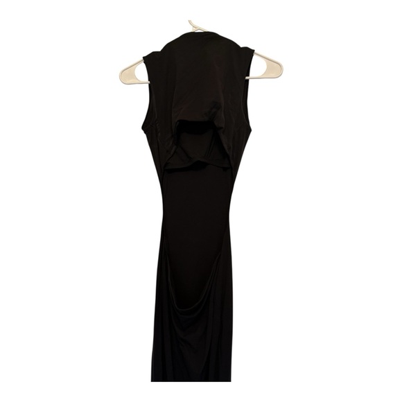 SKIMS Black Sleeveless Mock Neck Sheath Dress - Picture 4 of 5